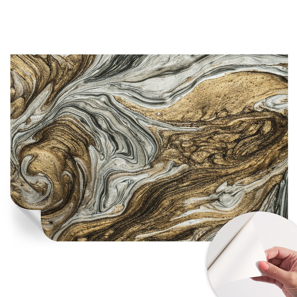 Fresque murale autocollante tourbillons abstraits