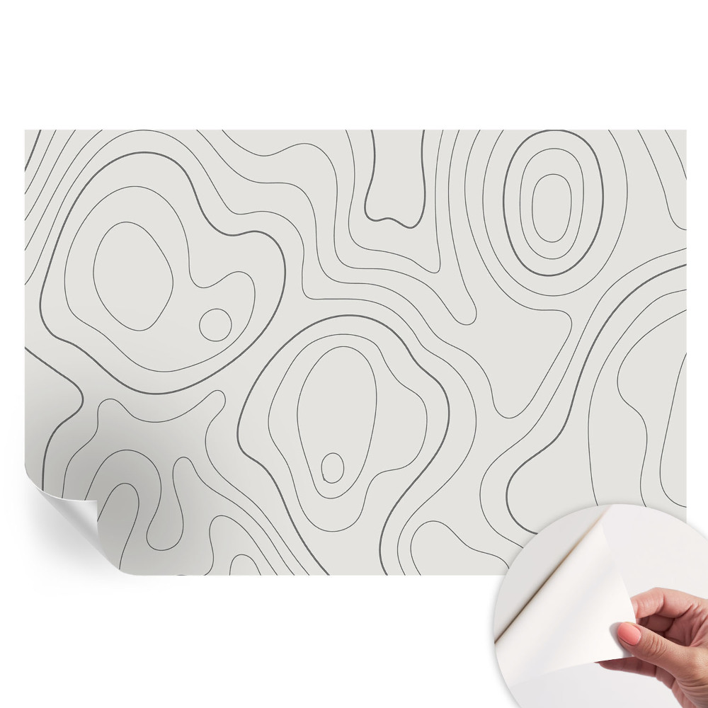 Papier peint photo autocollant pour la chambre Lignes de fluide