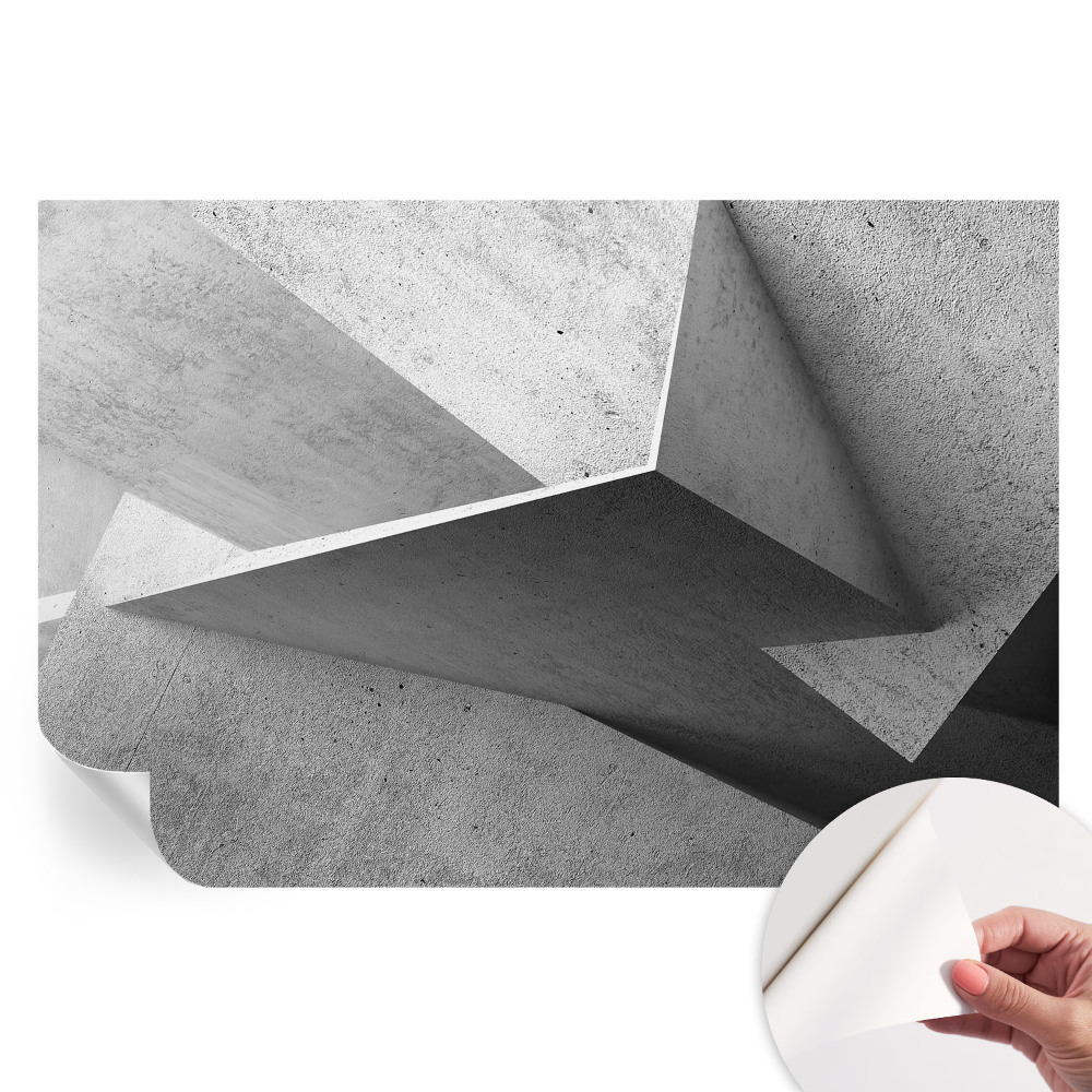 Papier peint autocollant pour le salon motif structures géométriques