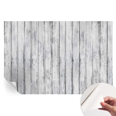 Papier peint photo autocollant motif planches de bois