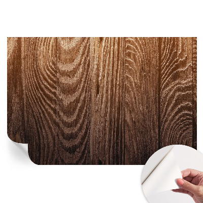 Papier peint photo autocollant pour chambre motif anneaux en bois