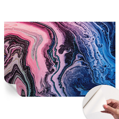 Papier peint photo autocollant pour la chambre tourbillons colorés