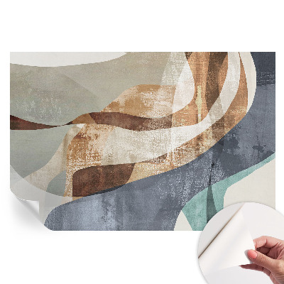 Papier peint photo autocollant pour la chambre Composition abstraite