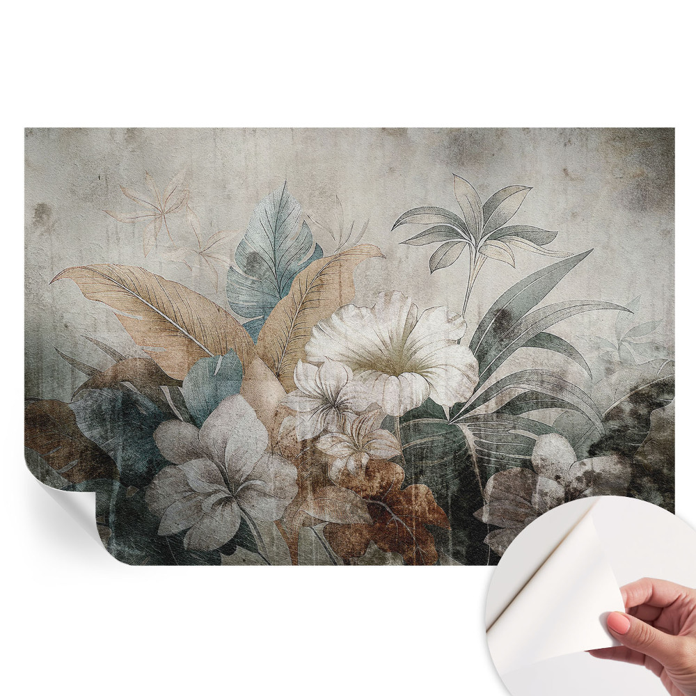 Papier peint photo moderne pour le salon Rêve de fleurs