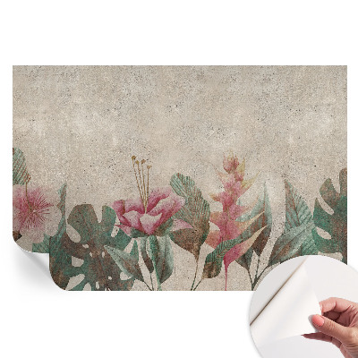 Papier peint photo autocollant Flore subtile pour chambre