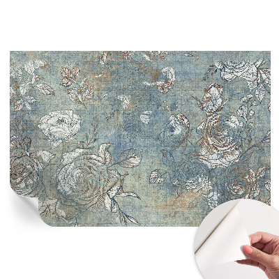 Papier peint photo moderne pour le salon roses romantiques