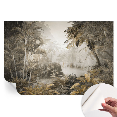 Papier peint photo moderne Forêt tropicale pour salon