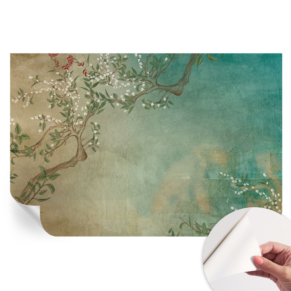 Papier peint autocollant pour le salon Harmonie florale