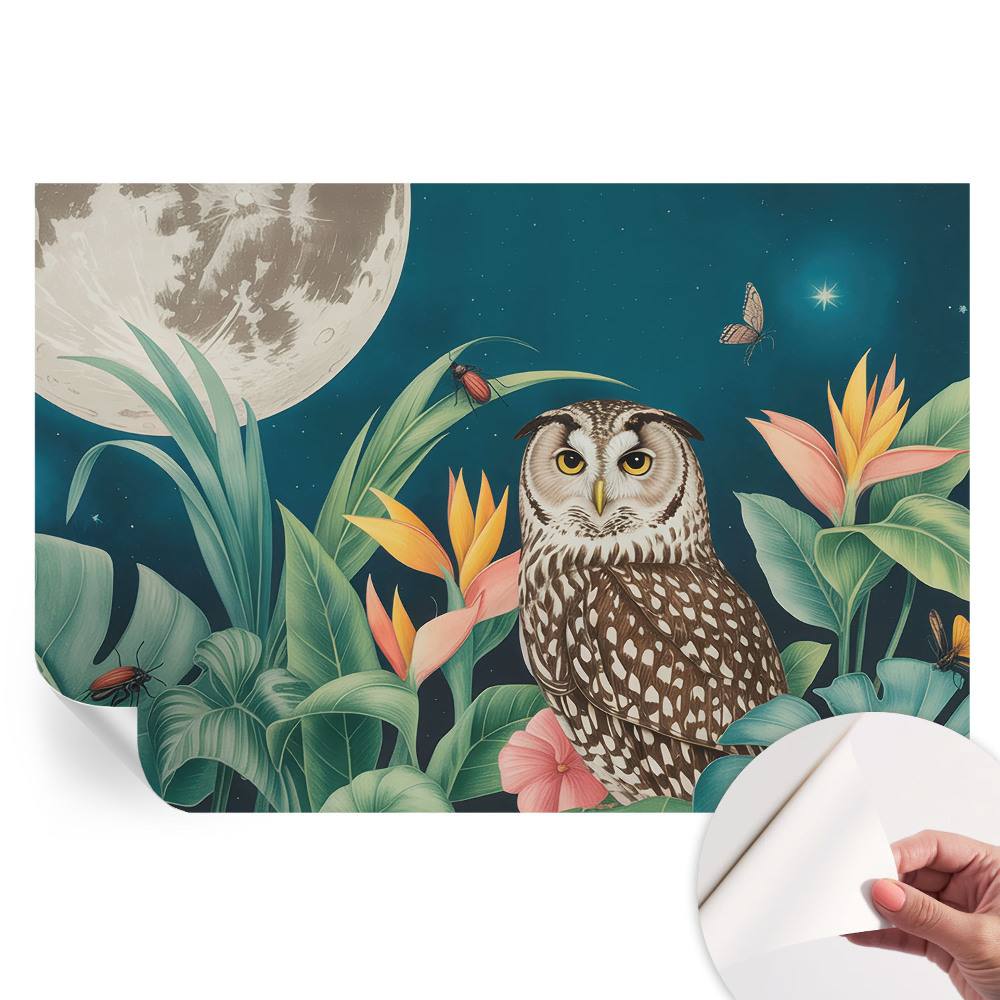 Papier peint autocollant Safari lunaire pour salon