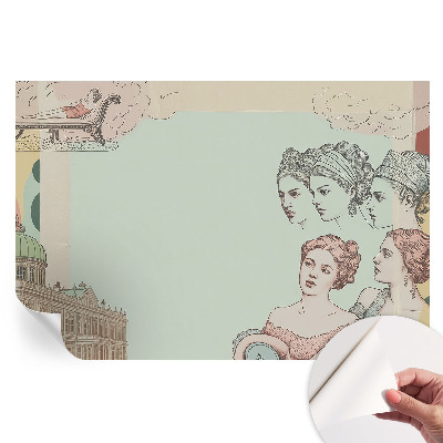Papier peint photographique autocollant Collage classique