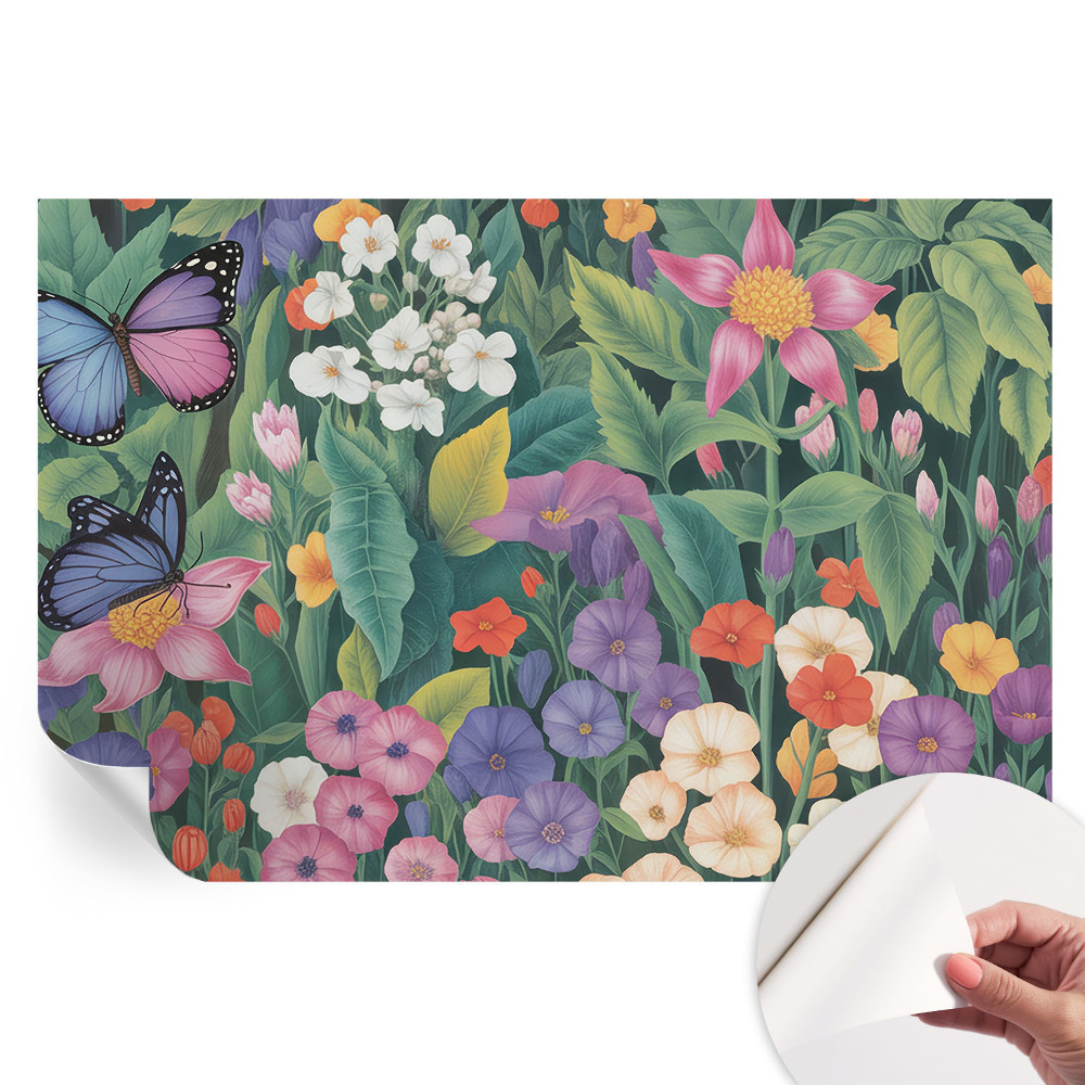 Papier peint autocollant pour le salon explosion de fleurs