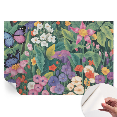 Papier peint autocollant pour le salon explosion de fleurs