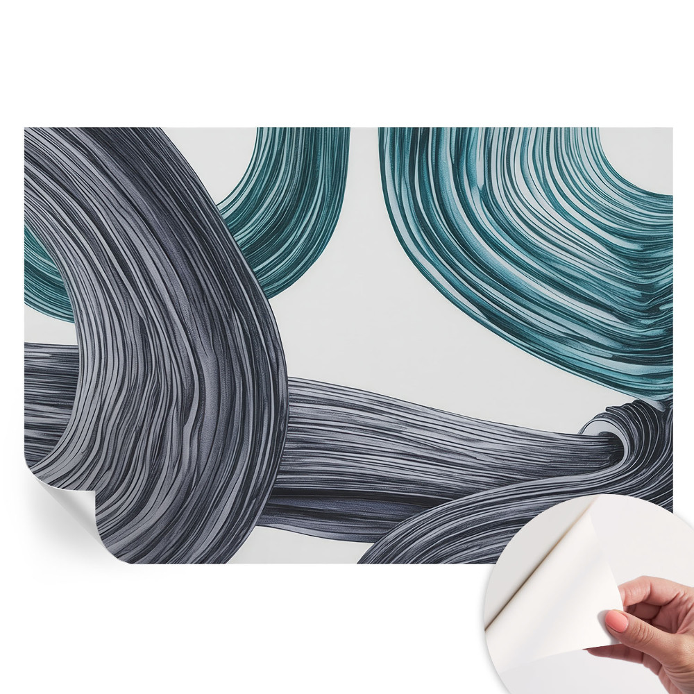 Papier peint photo autocollant Lignes de fluide pour chambre