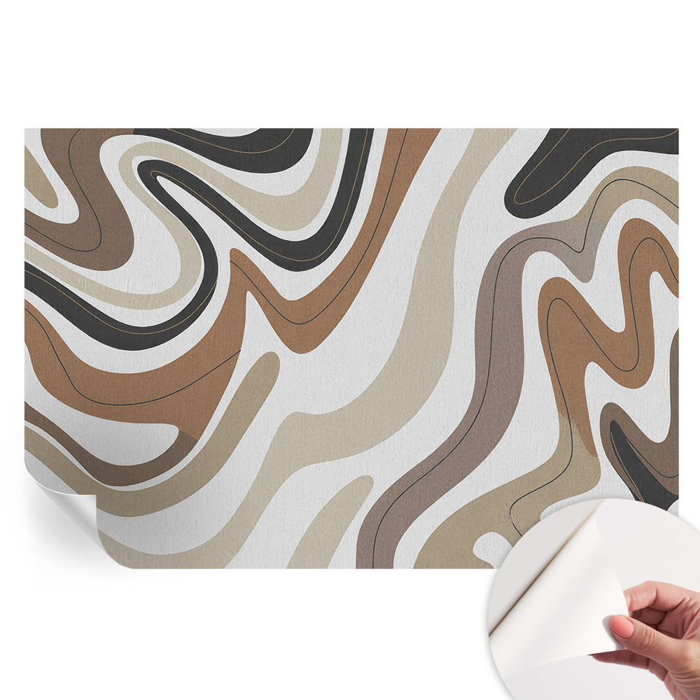 Papier peint photo autocollant Vagues harmonieuses pour chambre