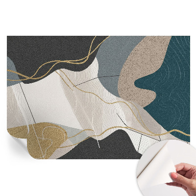 Papier peint photo moderne pour le salon formes abstraites