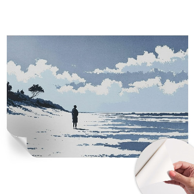 Papier peint photo autocollant Silence sur la plage pour chambre