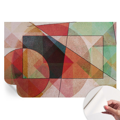 Papier peint photo autocollant pour la chambre Abstraction géométrique