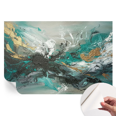 Fresque murale autocollante Tourbillon artistique