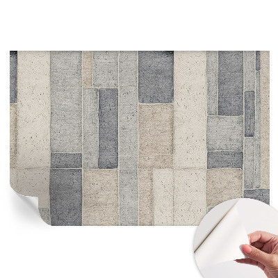 Papier peint photo autocollant pour la chambre Mosaïque géométrique