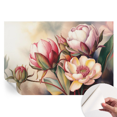 Papier peint photo moderne pour le salon Un bouquet de fleurs