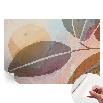 Papier peint autocollant pour le salon Feuilles harmonieuses