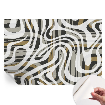 Papier peint photo moderne pour le salon Lignes abstraites