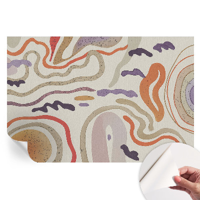 Papier peint autocollant pour salon à motifs abstraits