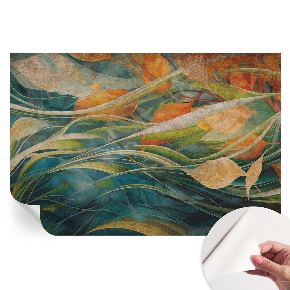 Papier peint photo autocollant pour la chambre paysage d'automne