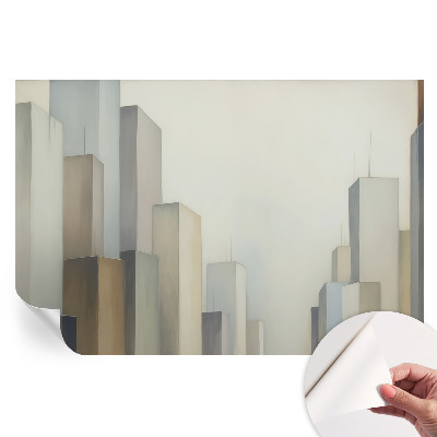 Papier peint photo autocollant gratte-ciels en ville
