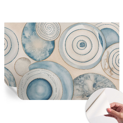 Papier peint photo moderne pour le salon tourbillons spiraux