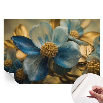 Papier peint photo autocollant composition florale pour chambre