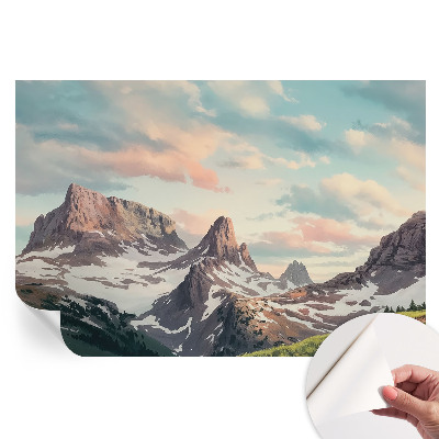 Papier peint photographique autocollant Panorama montagneux