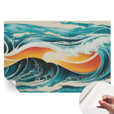 Papier peint photographique autocollant Ondes abstraites