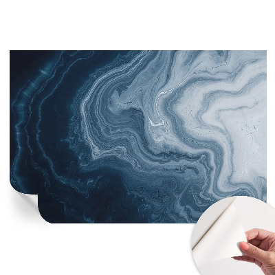 Papier peint photo autocollant pour la chambre Vagues bleues