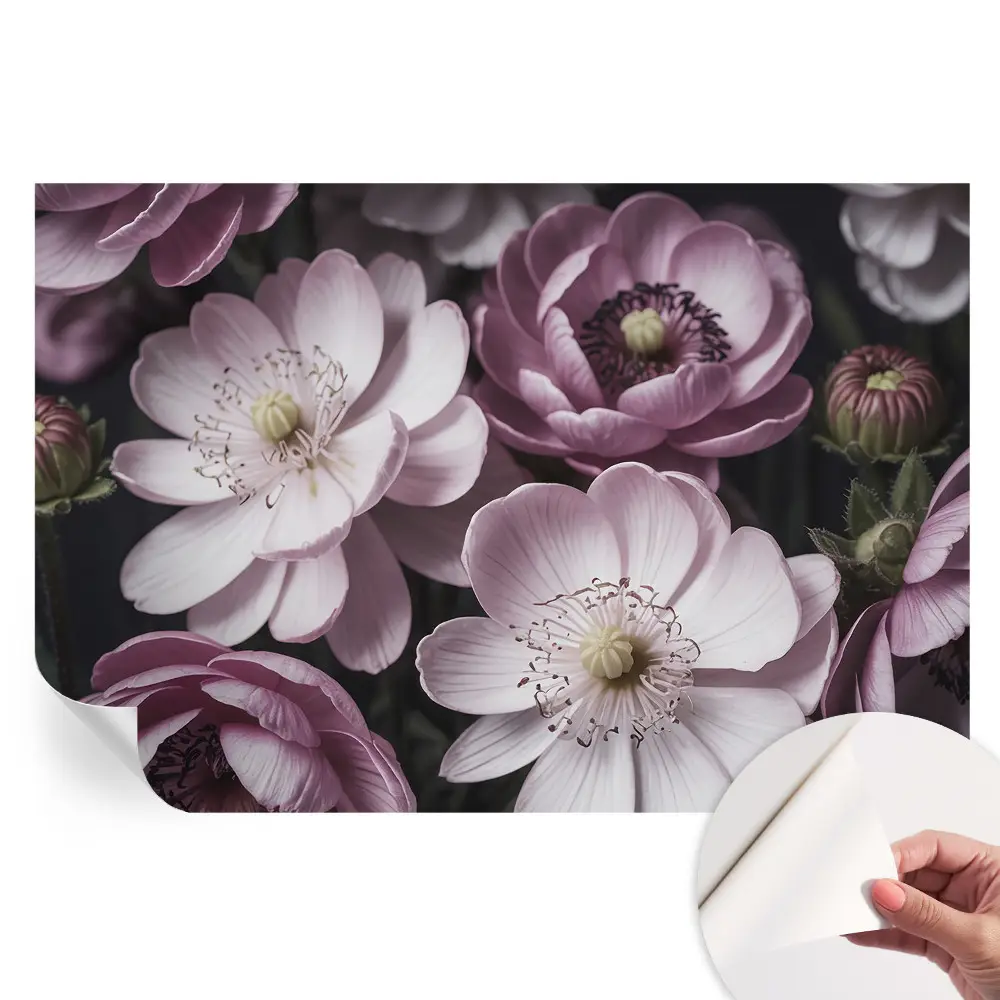 Papier peint photo autocollant élégance florale pour chambre
