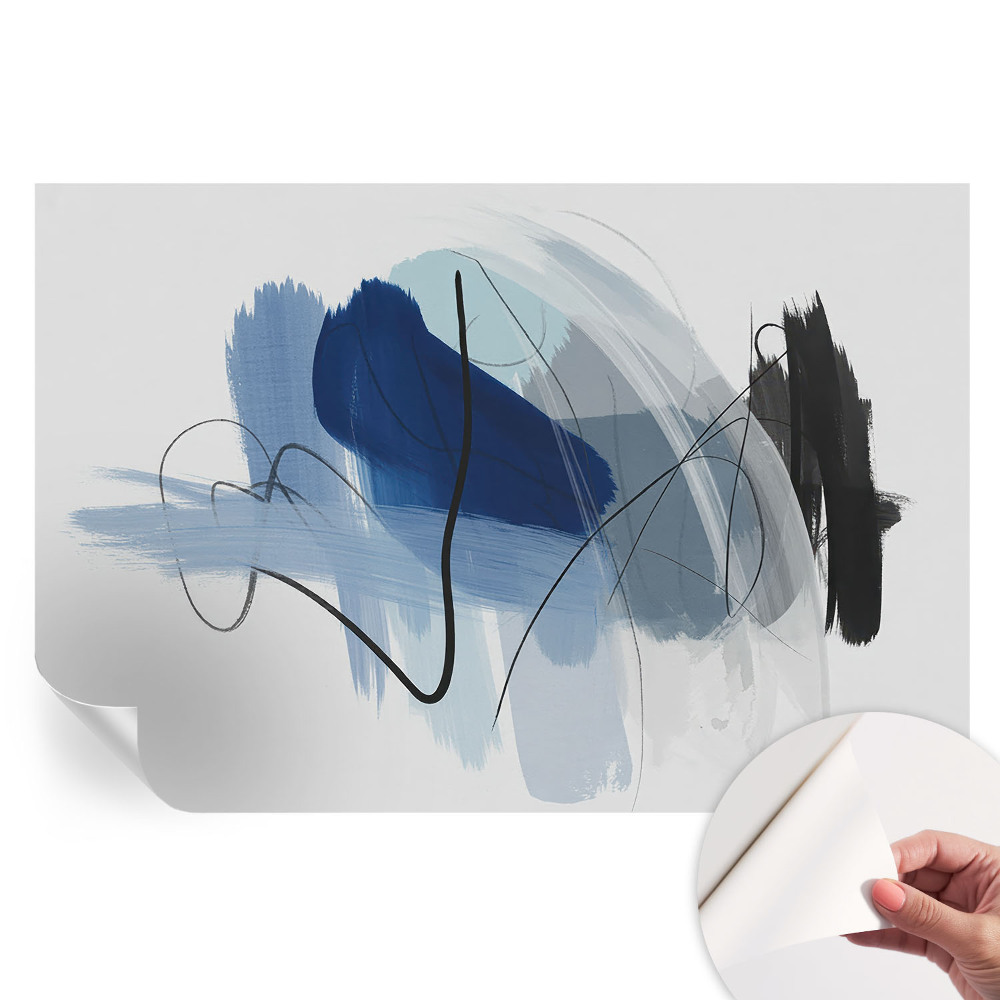 Papier peint photo moderne pour salon à motif d'abstractions colorées