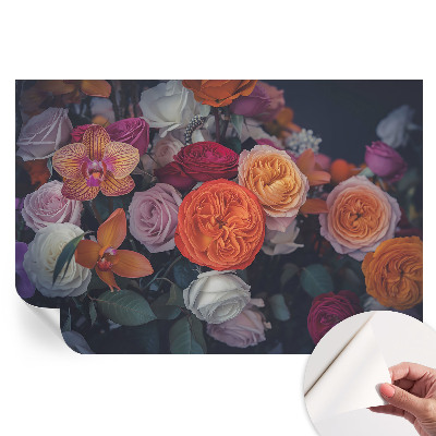 Papier peint photo autocollant Bouquet coloré pour chambre