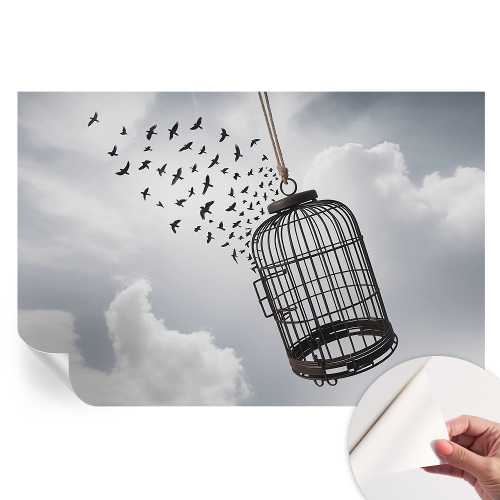 Papier peint photo moderne pour le salon Oiseaux volants