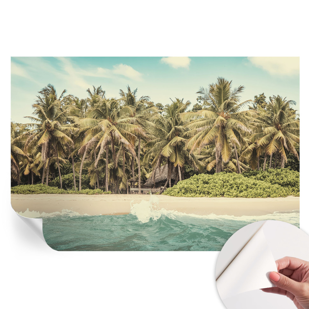 Papier peint photo moderne pour le salon Plage tropicale