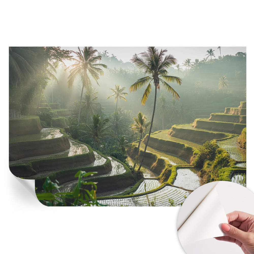 Papier peint photo autocollant pour la chambre Terrasses paradisiaques