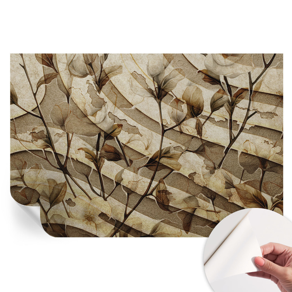 Papier peint photo moderne pour le salon flore classique
