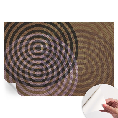 Papier peint photo autocollant Cercles hypnotiques pour chambre