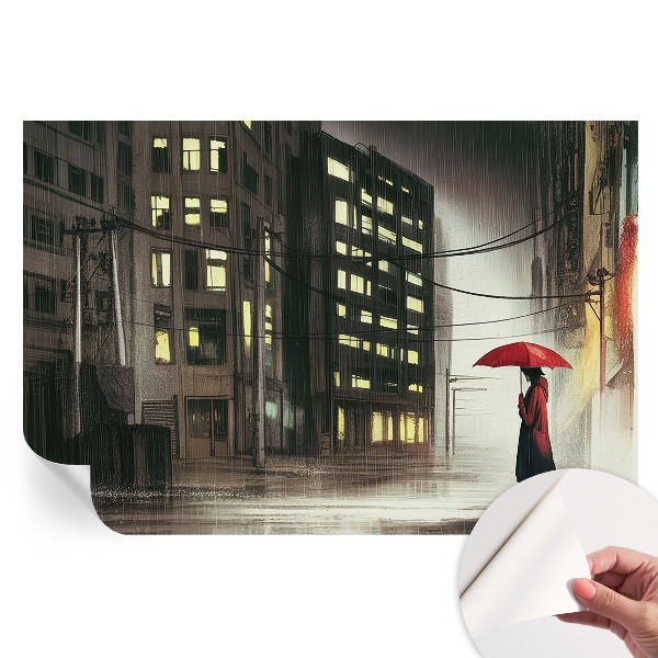 Papier peint photographique autocollant Ville pluvieuse