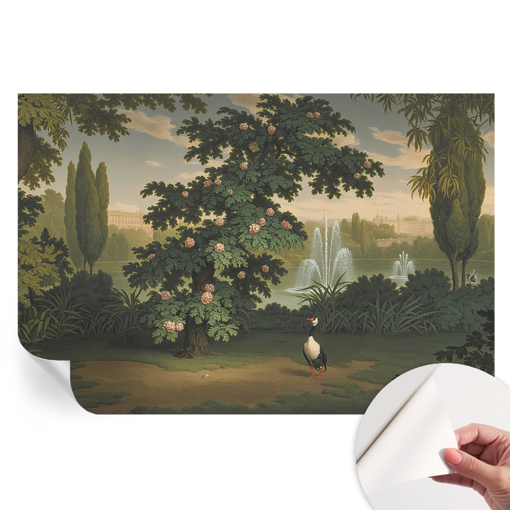 Papier peint photographique autocollant jardin naturel