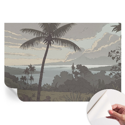 Papier peint photo autocollant pour la chambre Paysage exotique