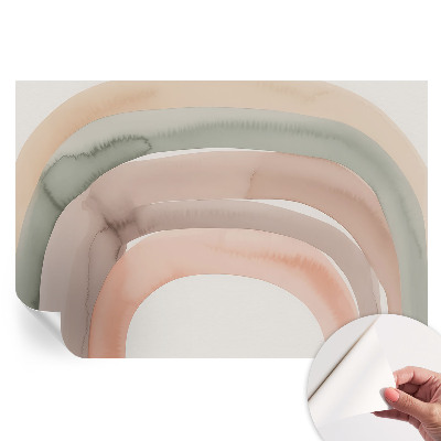Papier peint photo moderne pour le salon Arches arc-en-ciel