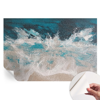 Papier peint photo autocollant pour la chambre vagues océaniques
