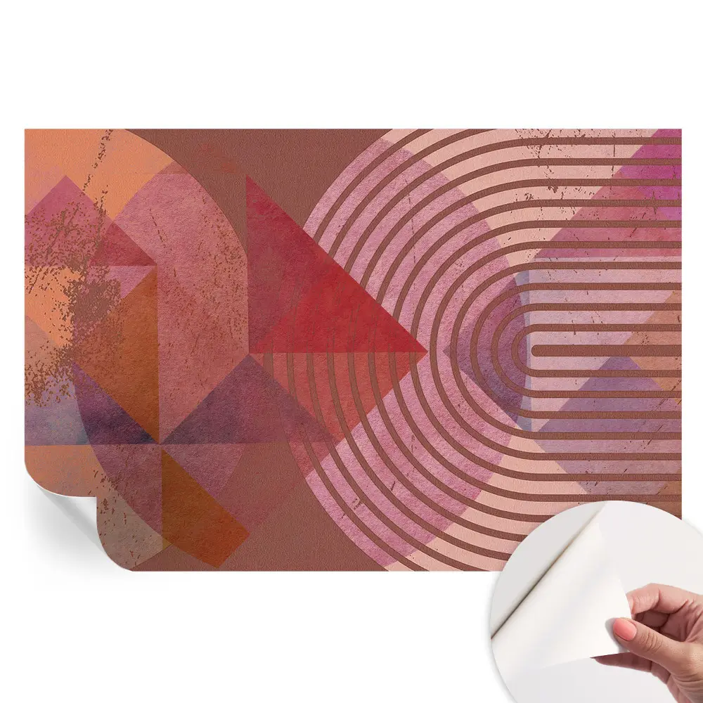 Papier peint photo autocollant pour chambre à motifs abstraits