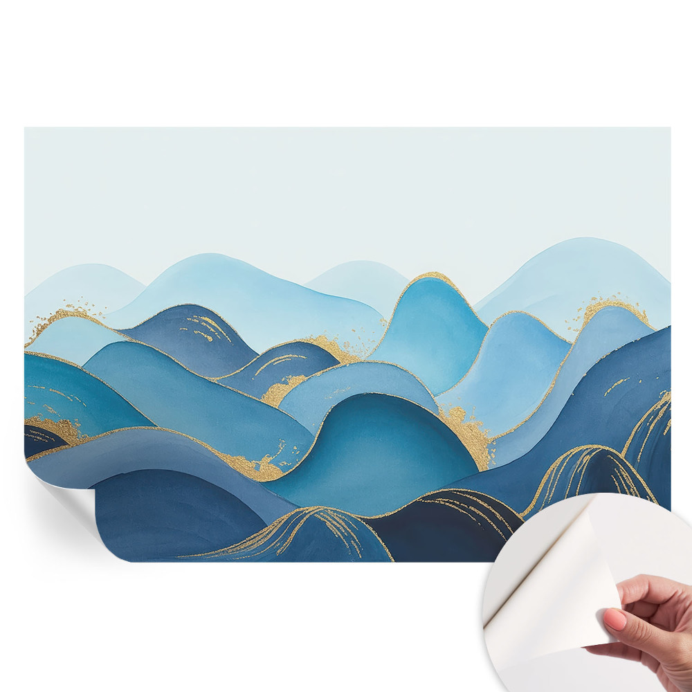 Papier peint autocollant pour le salon Paysage vallonné