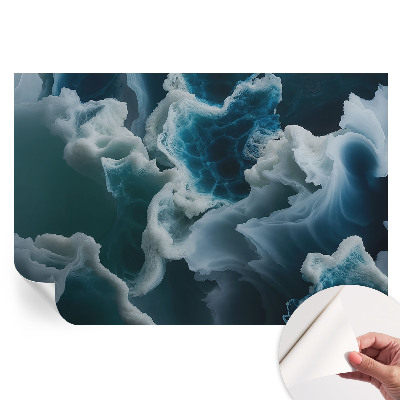 Papier peint autocollant pour le salon vagues de la mer